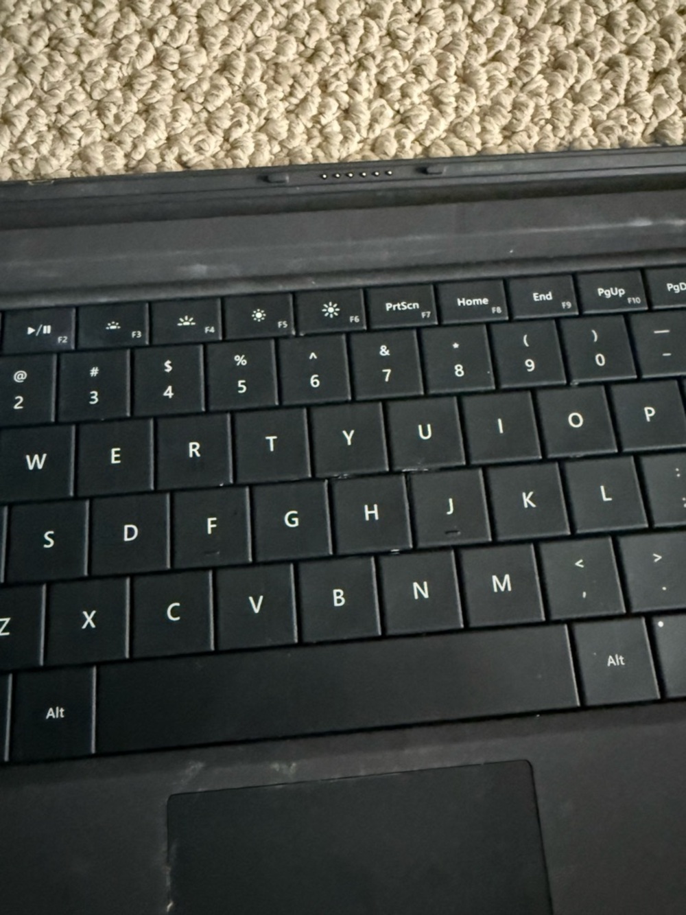 surface pro Black Detachable Keyboard Cover